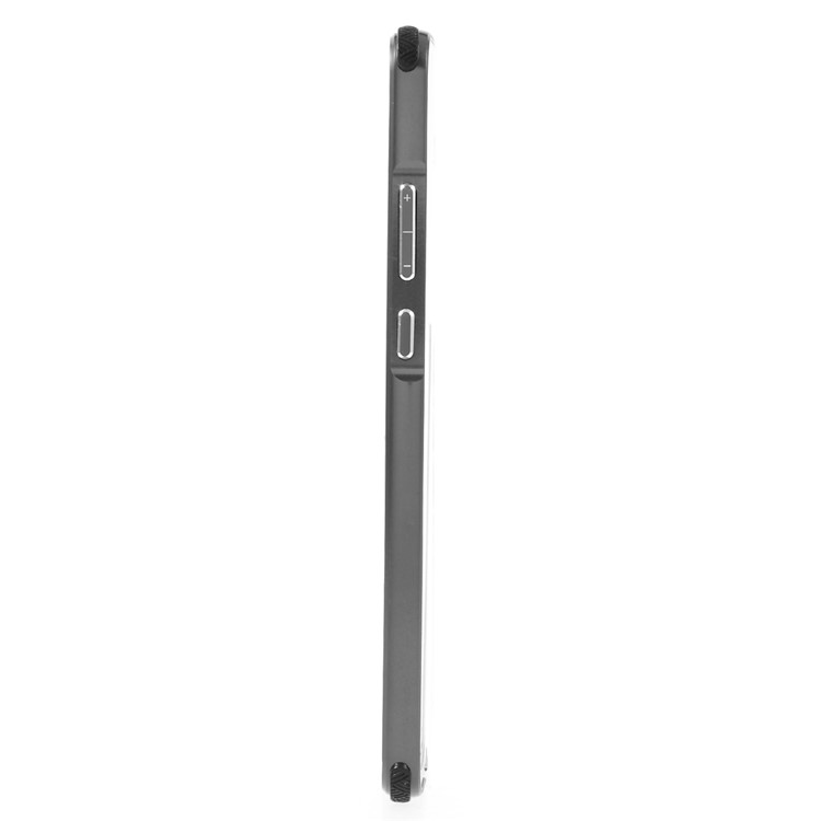 Brushed Plastic + Aluminum Alloy Plated Mobile Back Case for Huawei Mate 9 - Black-5