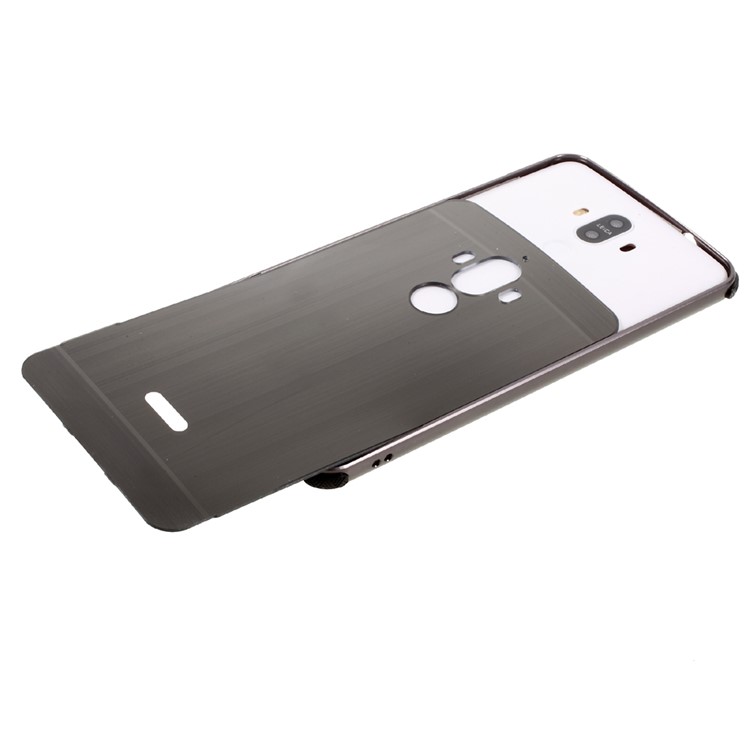 Brushed Plastic + Aluminum Alloy Plated Mobile Back Case for Huawei Mate 9 - Black-6