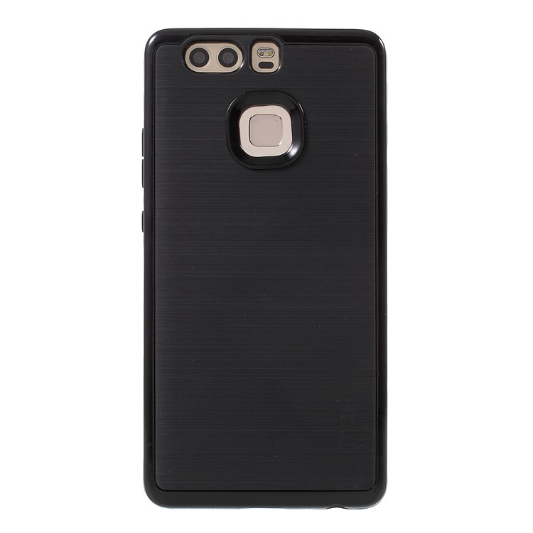 MOFI Brushed TPU + PC Rim Hybrid Phone Casing for Huawei P9 - Black-2