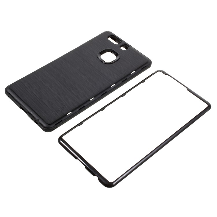 MOFI Brushed Phone Casing for Huawei P9 Plus (TPU + PC) - Black-6