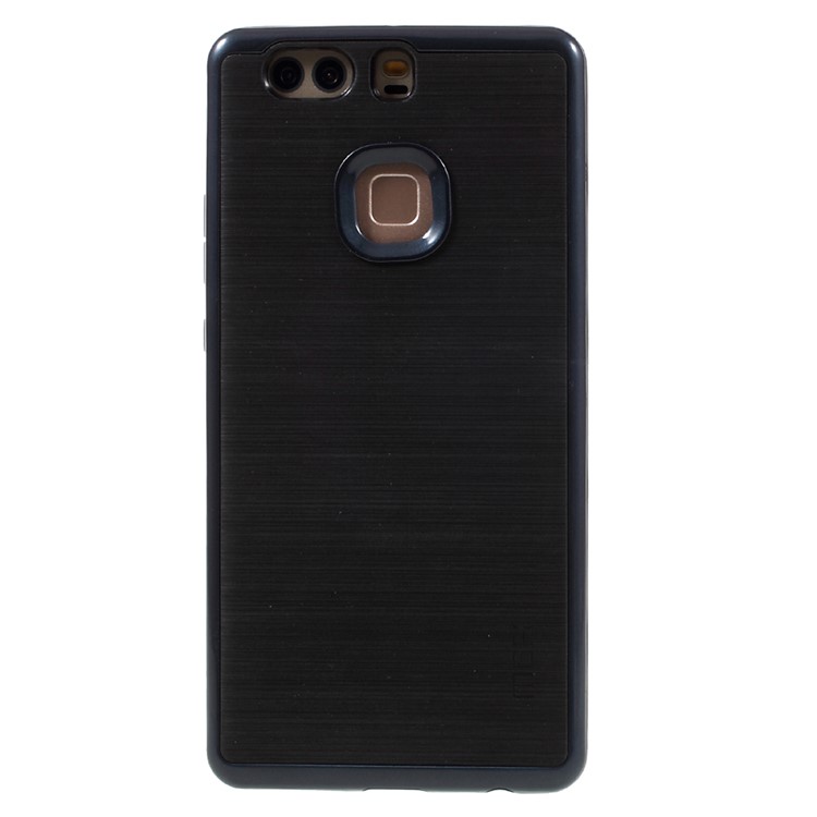 MOFI Brushed Hybrid Mobile Cover for Huawei P9 Plus (TPU + PC) - Dark Blue-1