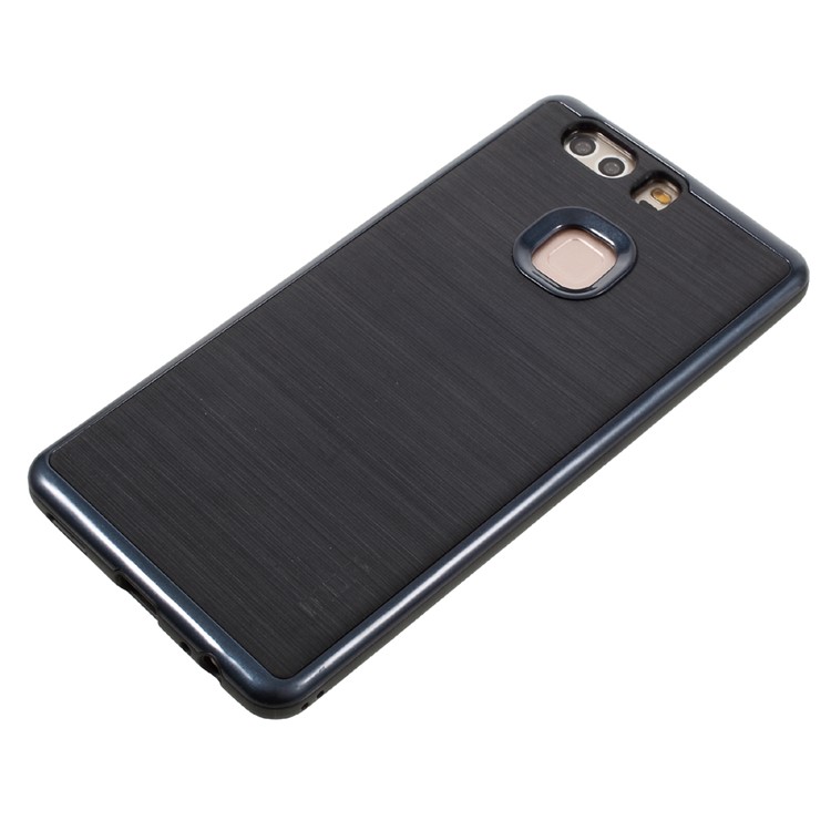 MOFI Brushed Hybrid Mobile Cover for Huawei P9 Plus (TPU + PC) - Dark Blue-3