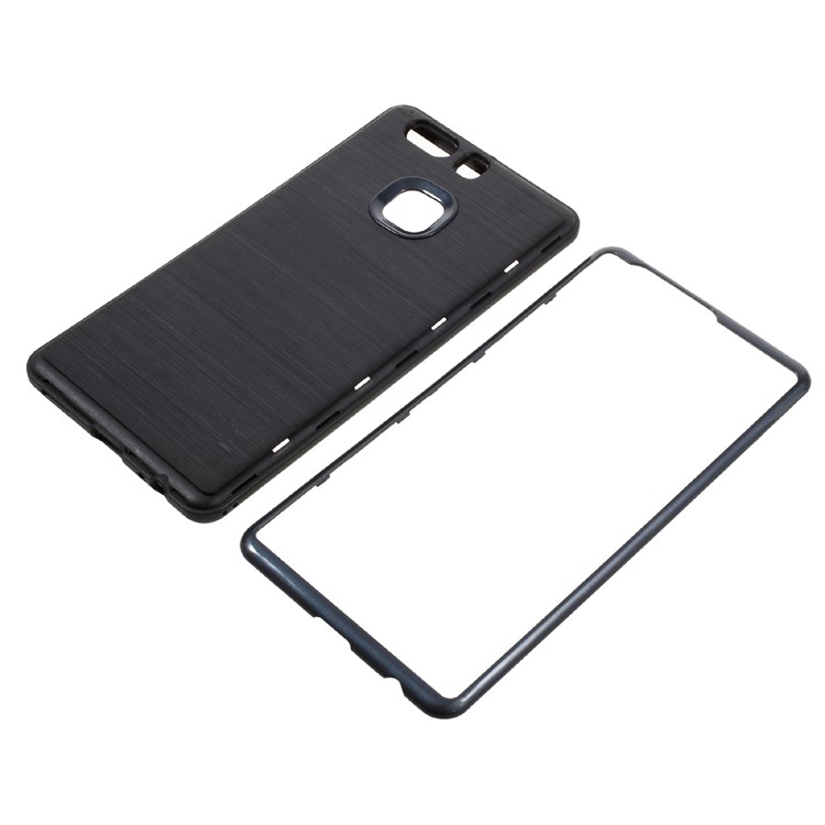 MOFI Brushed Hybrid Mobile Cover for Huawei P9 Plus (TPU + PC) - Dark Blue-6