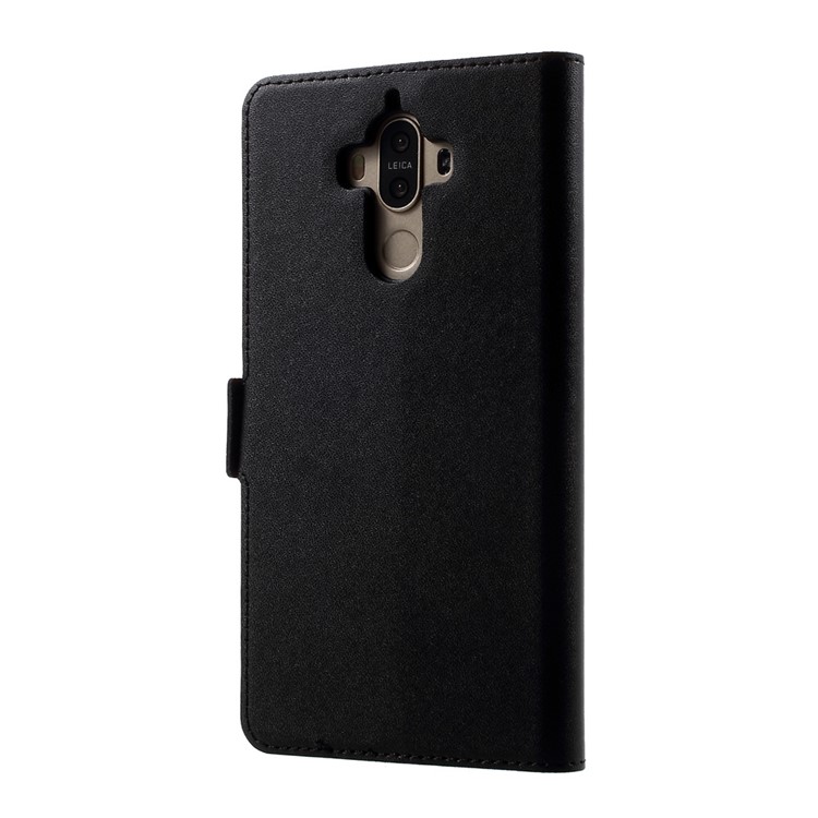 DOORMOON Genuine Leather Case for Huawei Mate 9 with Card Holder - Black-2