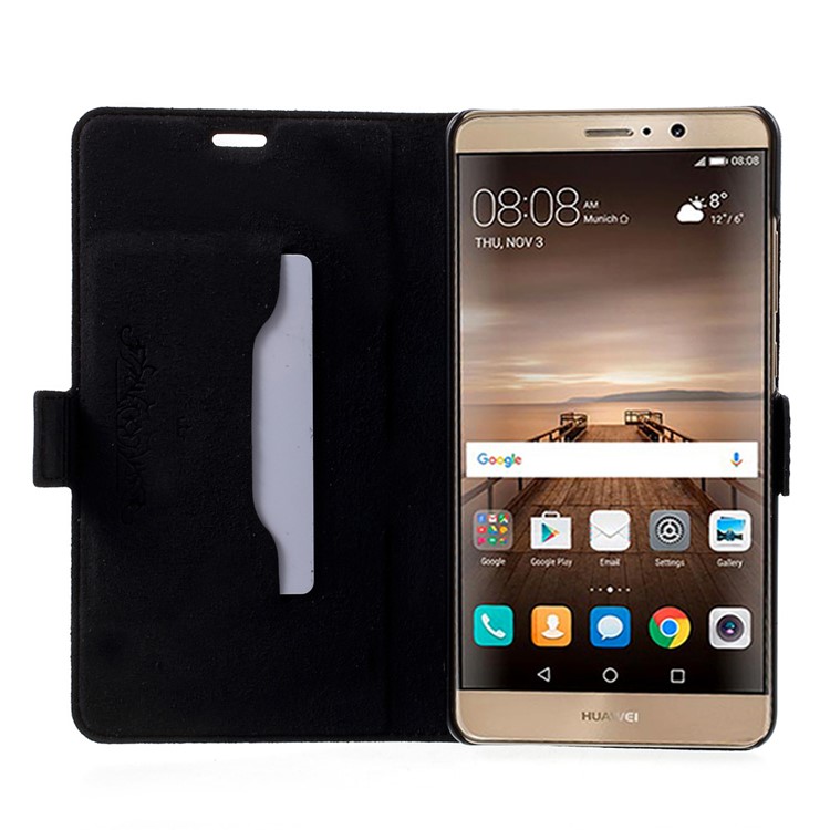 DOORMOON Genuine Leather Case for Huawei Mate 9 with Card Holder - Black-5