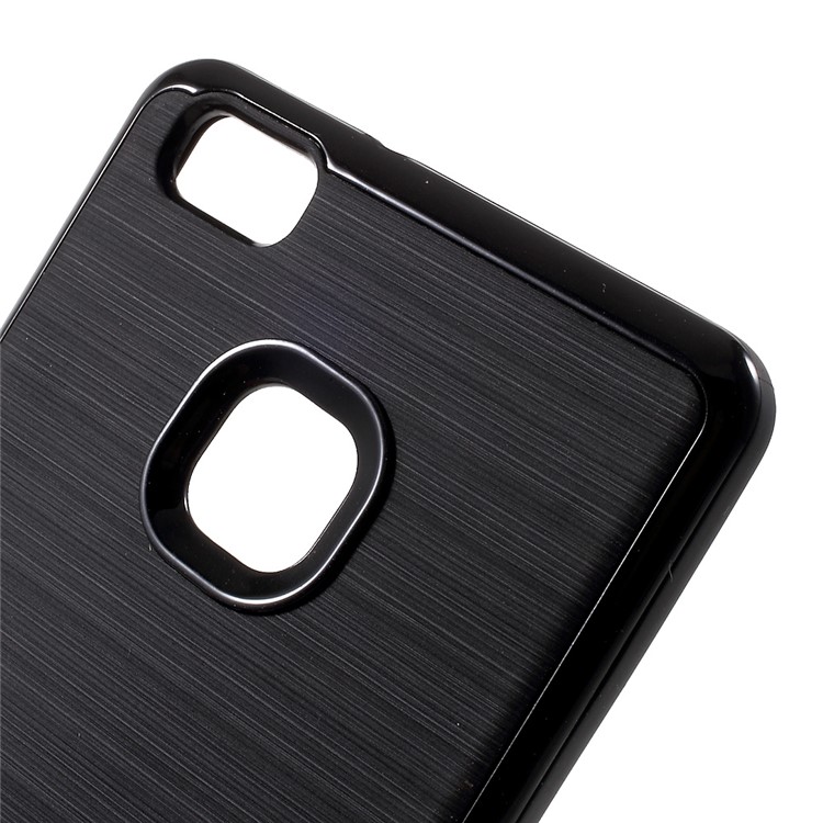 MOFI Brushed Phone Casing for Huawei P9 Lite / G9 Lite (TPU Back + PC Rim) - Black-6