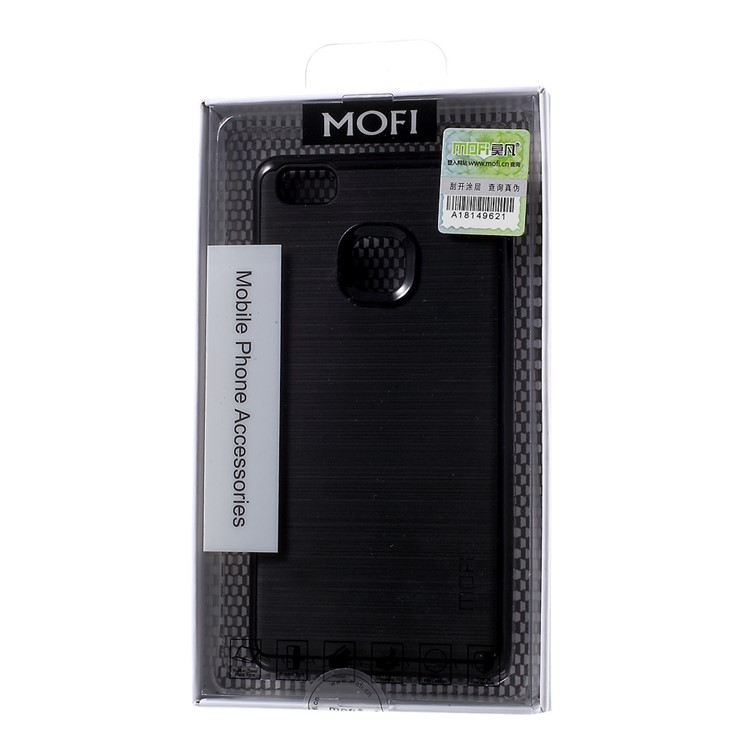 MOFI Brushed Phone Casing for Huawei P9 Lite / G9 Lite (TPU Back + PC Rim) - Black-8