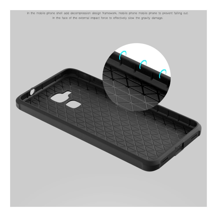 Imprinted Auspicious Dragon Drop-proof TPU Phone Casing for Huawei Honor 5c/GT3/Honor 7 Lite - Black-8