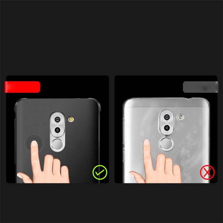 Imprinted Auspicious Dragon Drop-proof TPU Case for Huawei Honor 6x 2016 - Black-9