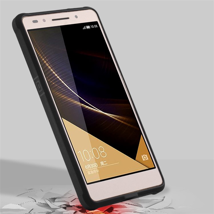 Auspicious Dragon Pattern Drop-proof Imprint TPU Case for Huawei Honor 7 / 7 Premium - Black-3