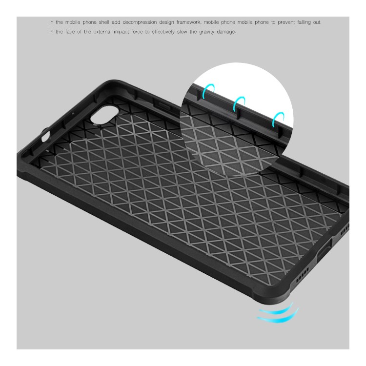 Imprinted Auspicious Dragon Drop-proof TPU Mobile Case for Huawei Ascend P8 - Black-4