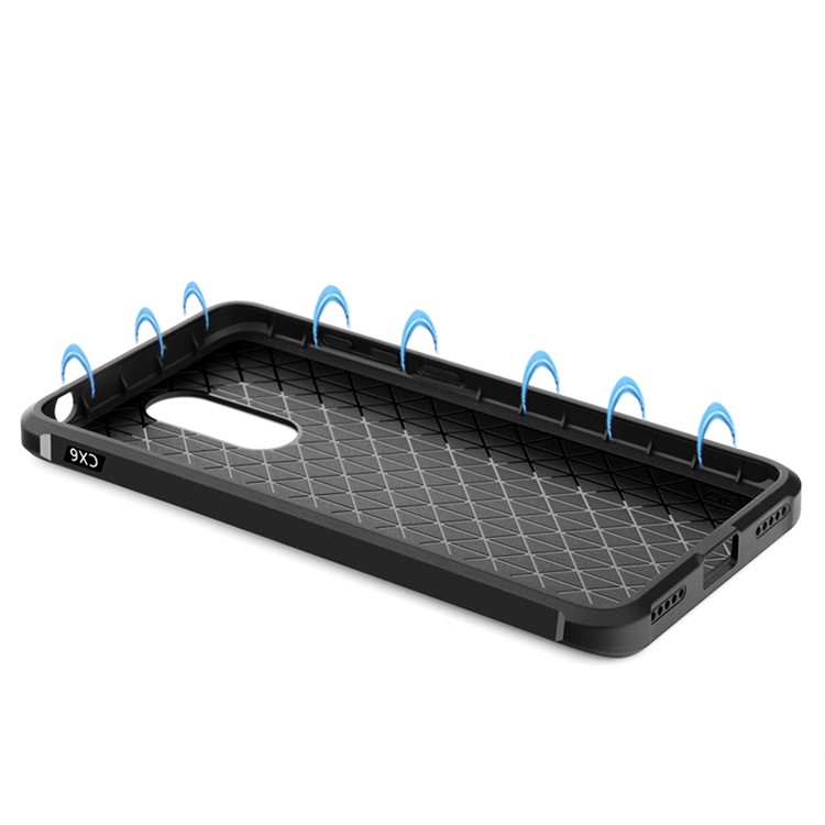 Imprinted Auspicious Dragon Drop-proof TPU Mobile Case for Huawei Enjoy 6 - Black-6