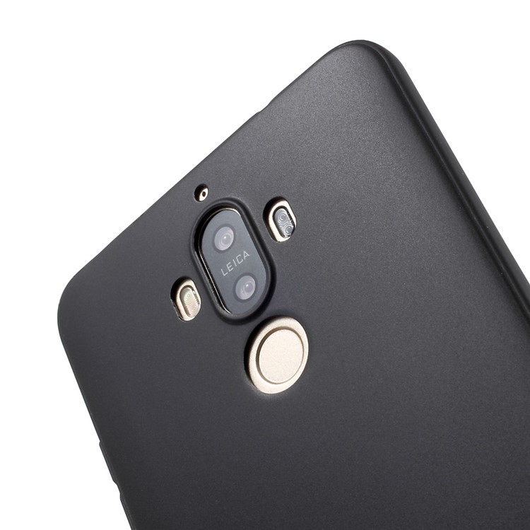 FSHANG Soft Color Series Matte TPU Phone Case for Huawei Mate 9 - Black-5