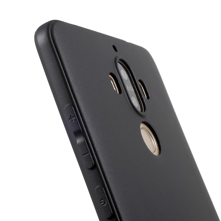 FSHANG Soft Color Series Matte TPU Phone Case for Huawei Mate 9 - Black-6