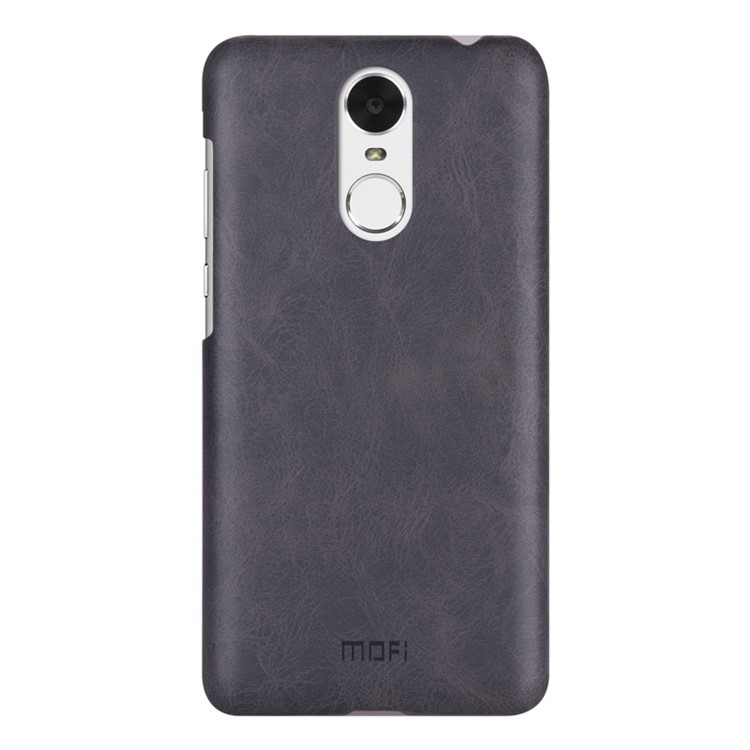 MOFI Leather Coated Hard PC Back Phone Case for Huawei Enjoy 6 - Grey-1