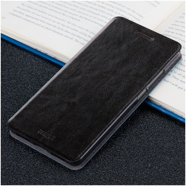 MOFI Rui Series Flip Leather Stand Phone Shell for Huawei Mate 9 - Black-2