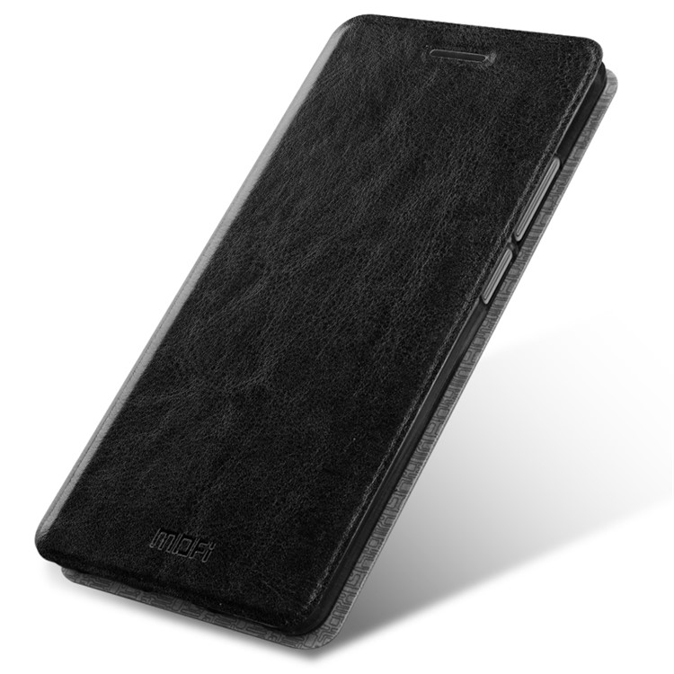 MOFI Rui Series Leather Stand Cell Phone Shell for Huawei Mate 9 Pro / Porsche Design - Black-1