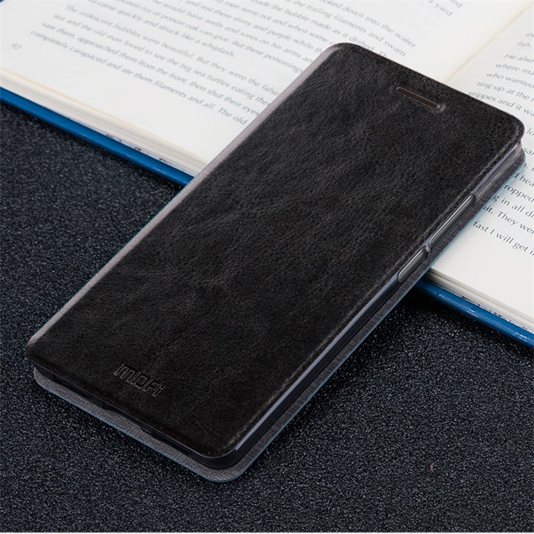 MOFI Rui Series Leather Stand Cell Phone Shell for Huawei Mate 9 Pro / Porsche Design - Black-2
