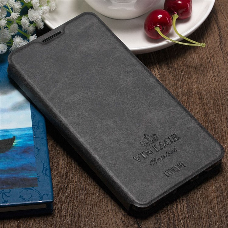 MOFI Mobile Phone Case Leather Stand Card Holder for Huawei Mate 9 - Black-1