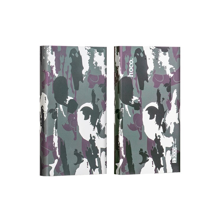 HOCO Camouflage Style 13000mAh Dual USB Port Power Bank for iPhone Samsung Huawei Etc (B12C-13000) - Army Green-1