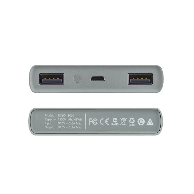 HOCO Camouflage Style 13000mAh Dual USB Port Power Bank for iPhone Samsung Huawei Etc (B12C-13000) - Army Green-4