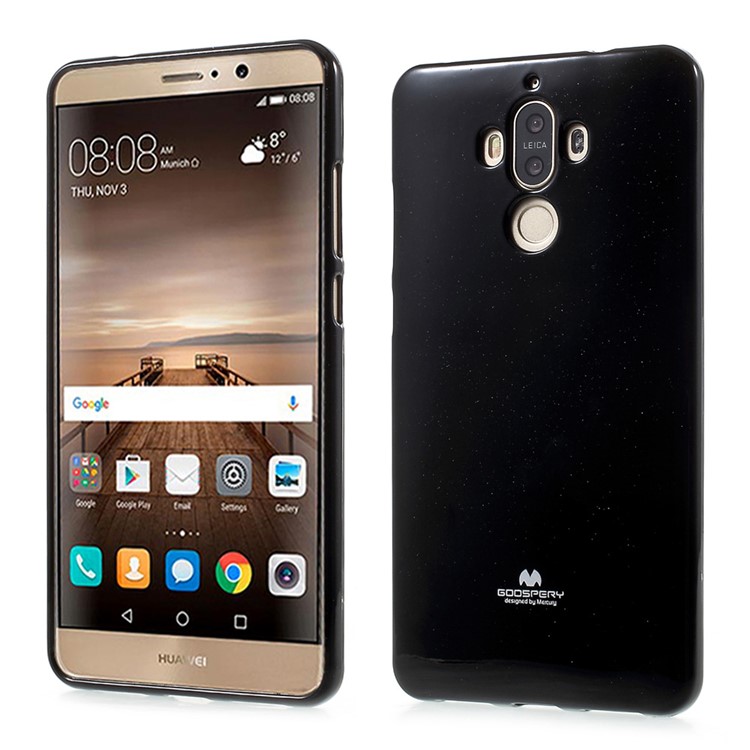 MERCURY GOOSPERY Glitter Powder Jelly TPU Case for Huawei Mate 9 - Black-1