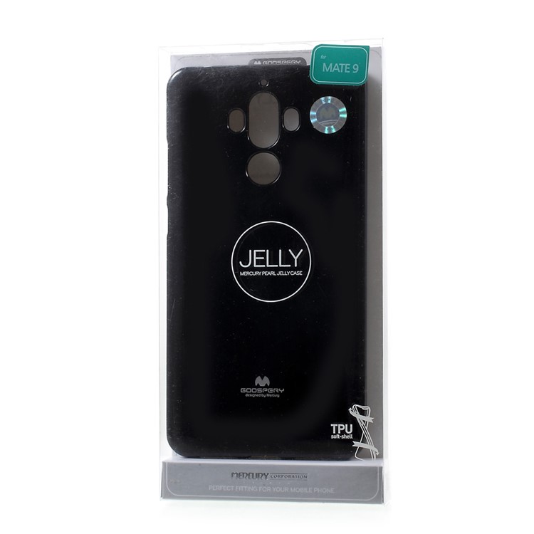 MERCURY GOOSPERY Glitter Powder Jelly TPU Case for Huawei Mate 9 - Black-8