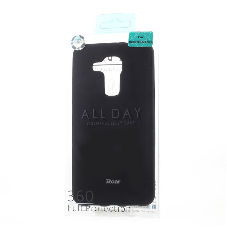ROAR KOREA All Day Jelly TPU Cover for Huawei Nova Plus/ G9 Plus/ Maimang 5 - Black-8