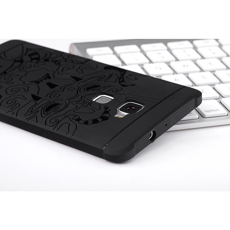 Imprinted Chinese Dragon Drop-proof Mobile Case TPU for Huawei Mate S - Black-8
