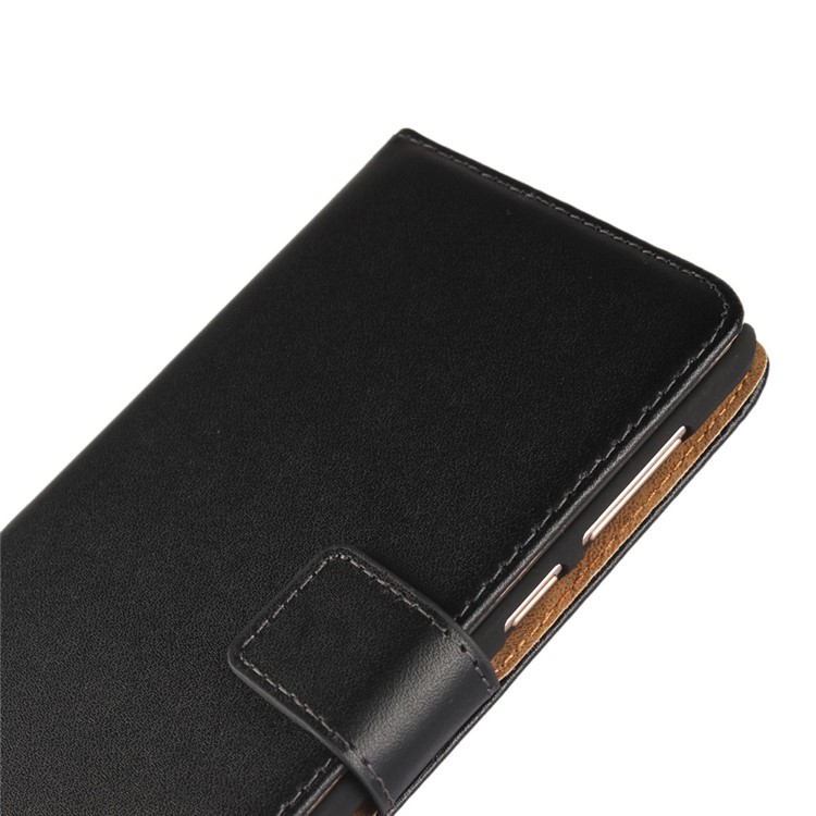 Split Leather Wallet Stand Mobile Phone Case Cover for Huawei Honor 6x (2016) - Black-7