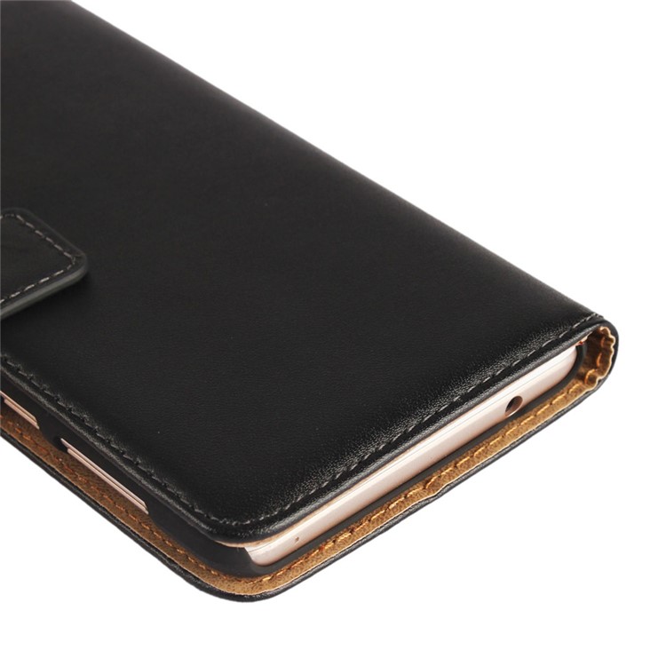 Split Leather Wallet Stand Mobile Phone Case Cover for Huawei Honor 6x (2016) - Black-9