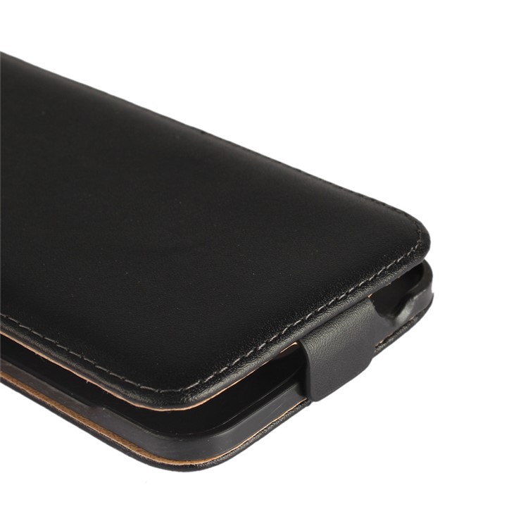 Split Leather Vertical Flip Cell Phone Case for Huawei Y5II/Y5 II/Honor 5 - Black-6