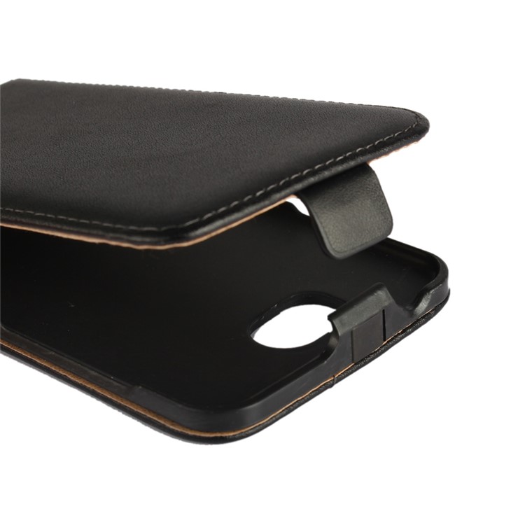 Split Leather Vertical Flip Cell Phone Case for Huawei Y5II/Y5 II/Honor 5 - Black-7