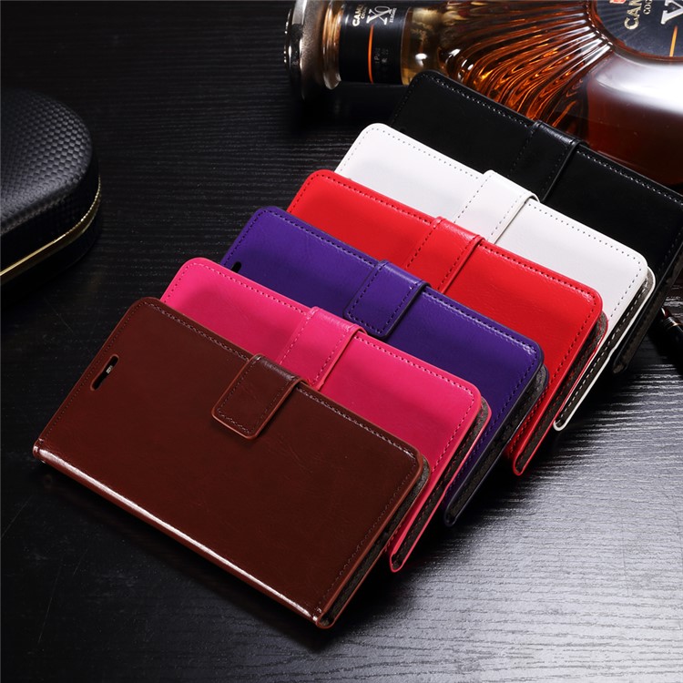 For Huawei nova Crazy Horse Wallet Stand Leather Magnetic Case Cover - Black-4
