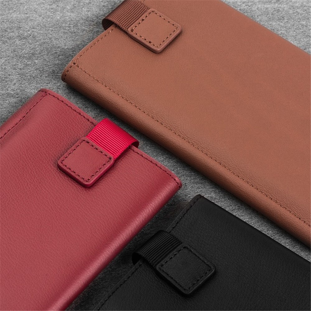 QIALINO Wallet Genuine Cowhide Leather Pouch Case for Huawei Mate 9 Pro / Porsche Design - Black-6