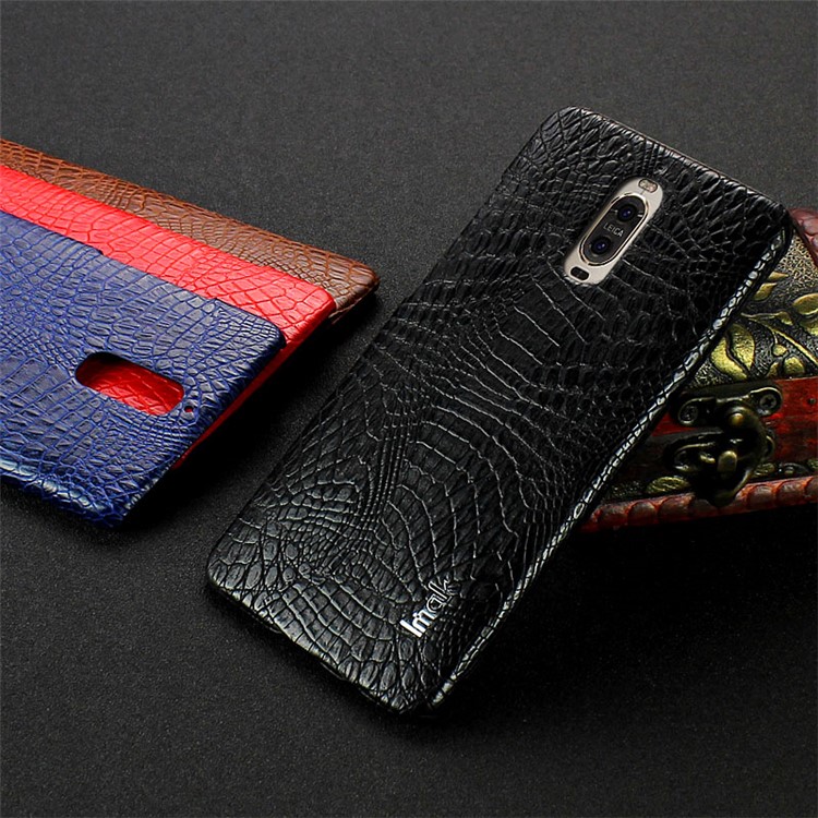 IMAK Ruiyi Series Crocodile Leather Coated Hard Case for Huawei Mate 9 Pro / Porsche Design - Black-10