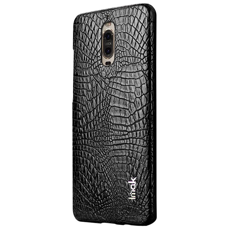 IMAK Ruiyi Series Crocodile Leather Coated Hard Case for Huawei Mate 9 Pro / Porsche Design - Black-2