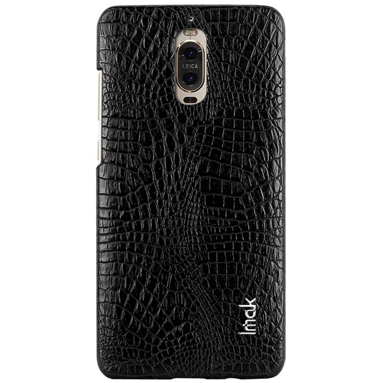 IMAK Ruiyi Series Crocodile Leather Coated Hard Case for Huawei Mate 9 Pro / Porsche Design - Black-6