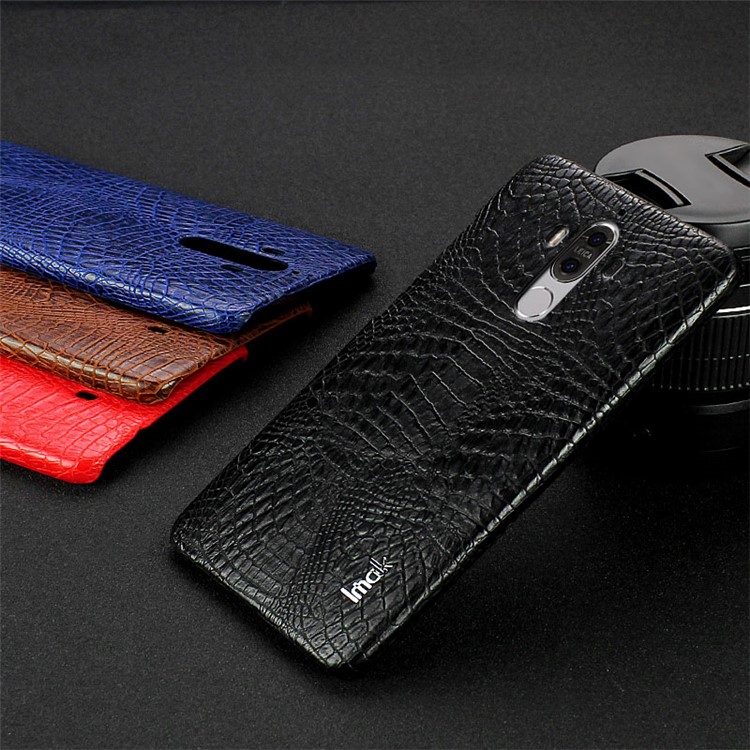 IMAK Ruiyi Series for Huawei Mate 9 Crocodile Leather Coated PC Phone Case - Black-10