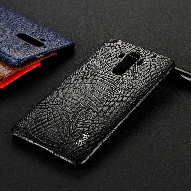 IMAK Ruiyi Series for Huawei Mate 9 Crocodile Leather Coated PC Phone Case - Black-11