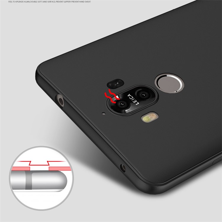 CAFELE Matte Anti-fingerprint 0.6mm TPU Skin Case for Huawei Mate 9 - Black-7