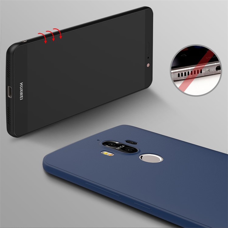 CAFELE Matte Anti-fingerprint 0.6mm TPU Skin Case for Huawei Mate 9 - Black-8