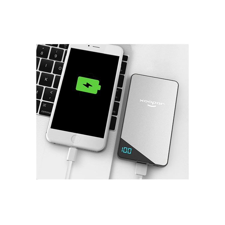 XOOPAR XG11013 Ultra-thin Mobile Phone Power Bank 4000mAh with Matte Surface - Digital Display Version-2