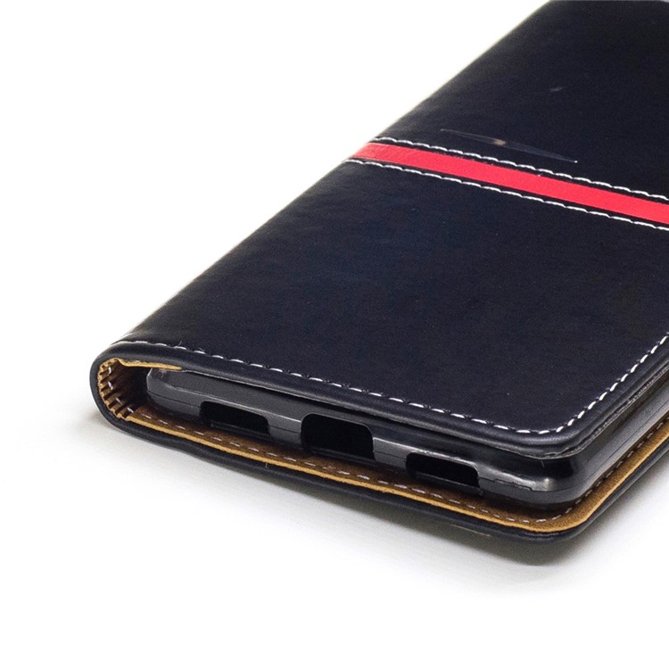For Huawei P9 Lite / G9 Lite Graceful Stitching Wallet Leather Phone Case Stand - Black-5