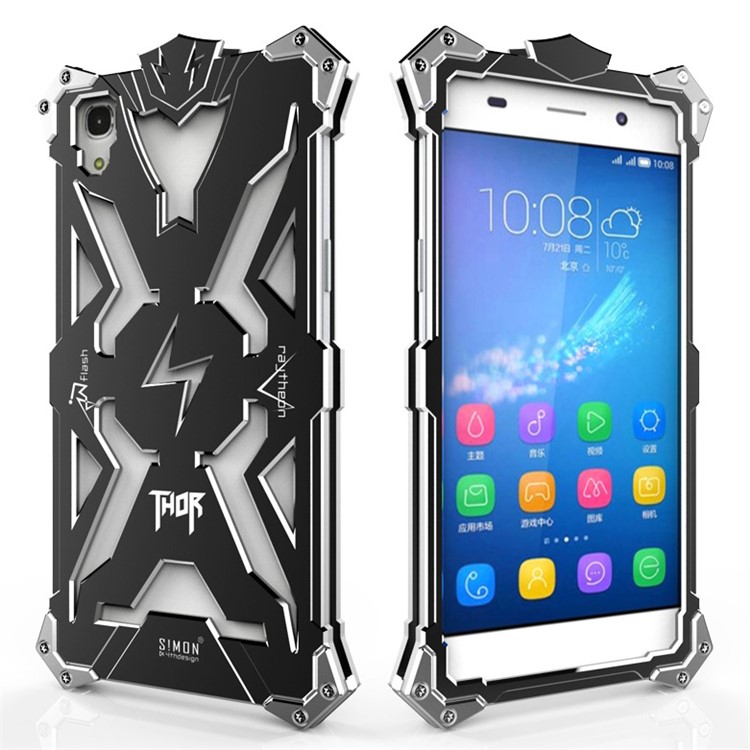 Heavy Duty Aviation Aluminum Armor Phone Case for Huawei Honor 4A / Y6 - Black-1