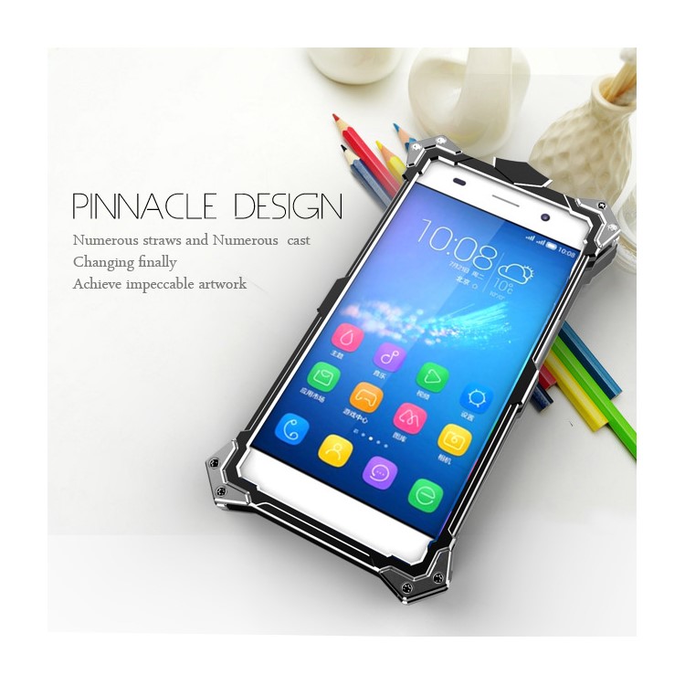 Heavy Duty Aviation Aluminum Armor Phone Case for Huawei Honor 4A / Y6 - Black-3