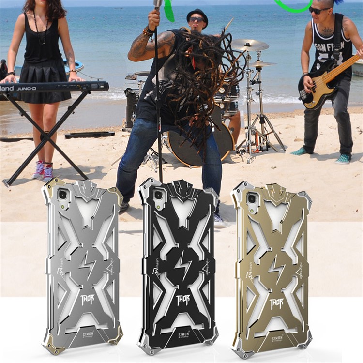 Heavy Duty Aviation Aluminum Armor Phone Case for Huawei Honor 4A / Y6 - Black-4