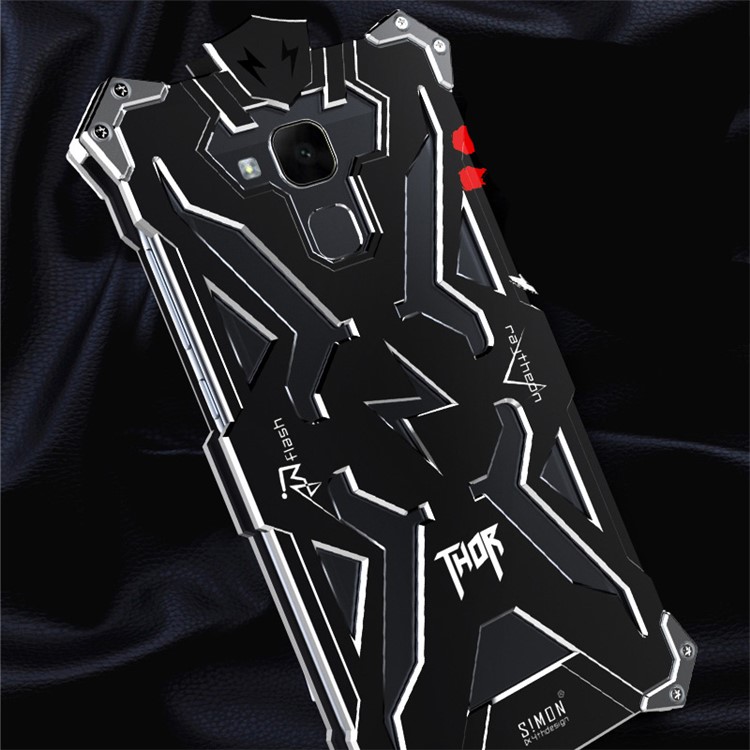 Cool Punk Rock Aviation Aluminum Armor Phone Cover for Huawei Honor 5c/GT3/Honor 7 Lite - Black-2