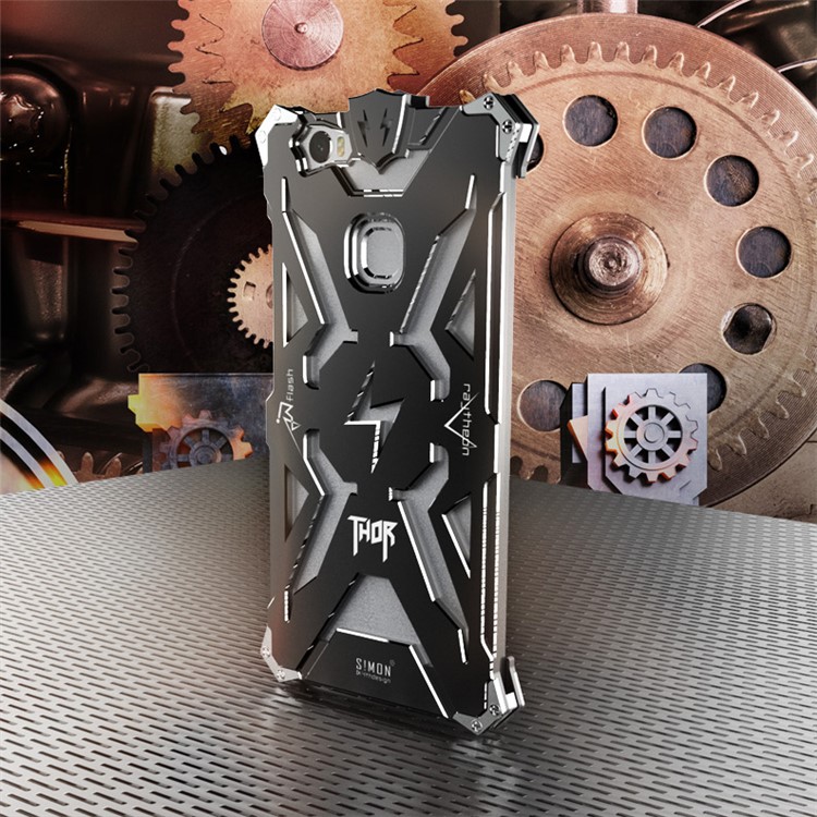 For Huawei Honor Note 8 Cool Metal Aviation Aluminum Armor Cell Phone Case - Black-3