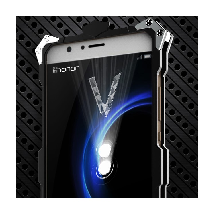 For Huawei Honor V8 Cool Metal Aviation Aluminum Armor Mobile Phone Shell - Black-3